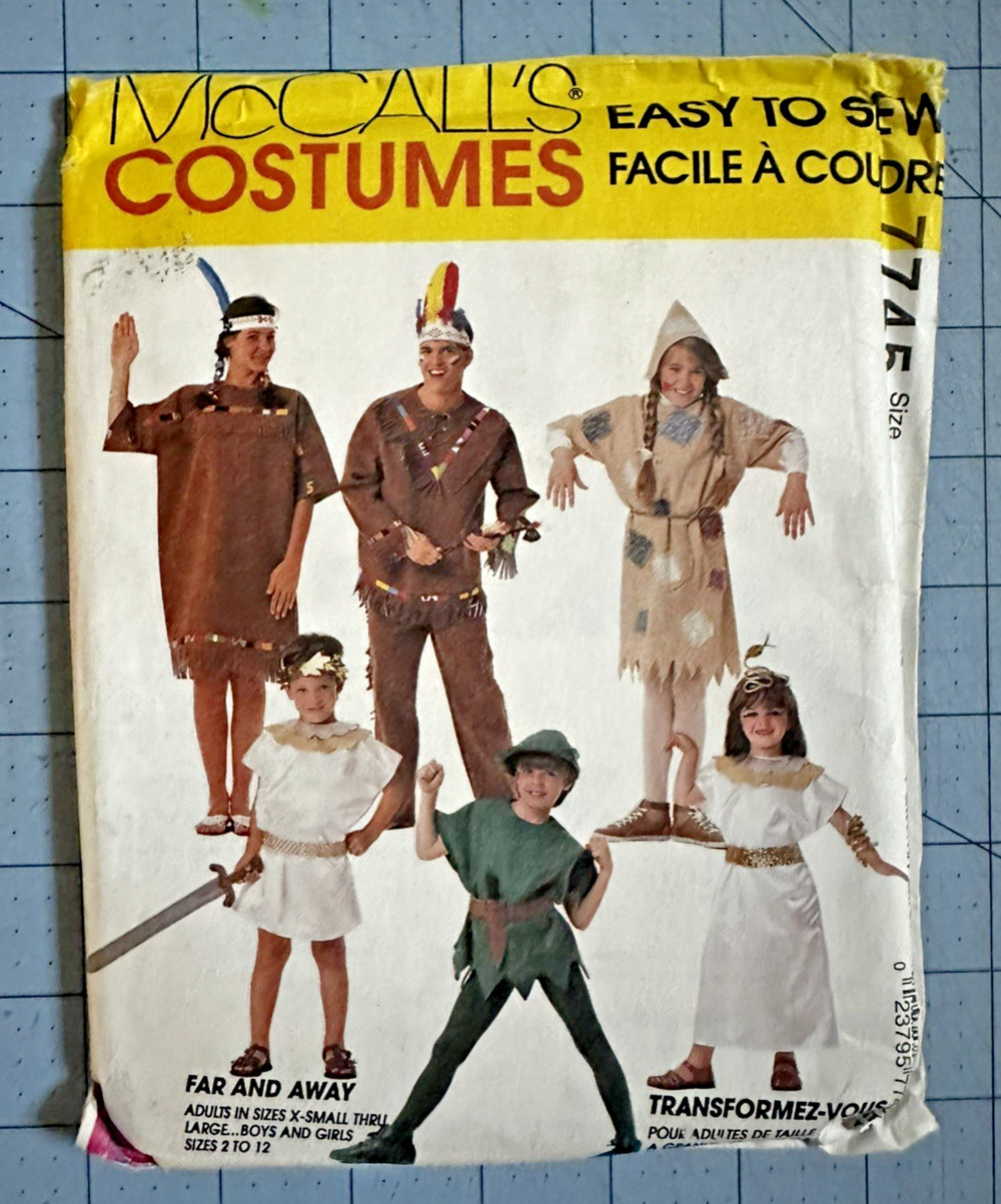 McCalls Sewing Patterns Adult Costumes Theatre Reenactment XS-L